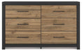 Vertani Dresser and Mirror - Inland Furniture (San Bernardino, CA)