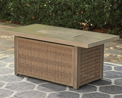 Beachcroft Outdoor Fire Pit Table - Inland Furniture (San Bernardino, CA)