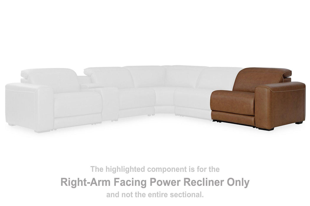 Magic Man Power Reclining Sectional Sofa - Inland Furniture (San Bernardino, CA)