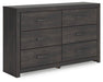 Hollivern Dresser and Mirror - Inland Furniture (San Bernardino, CA)