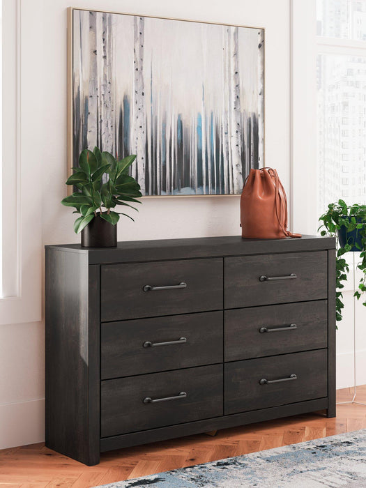 Hollivern Dresser and Mirror - Inland Furniture (San Bernardino, CA)
