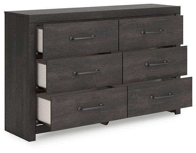Hollivern Dresser and Mirror - Inland Furniture (San Bernardino, CA)