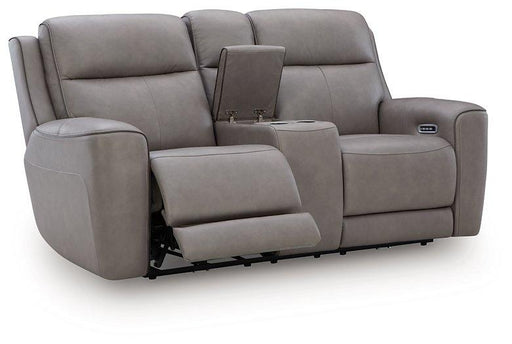 5Z-Comfort Power Reclining Loveseat with Console - Inland Furniture (San Bernardino, CA)