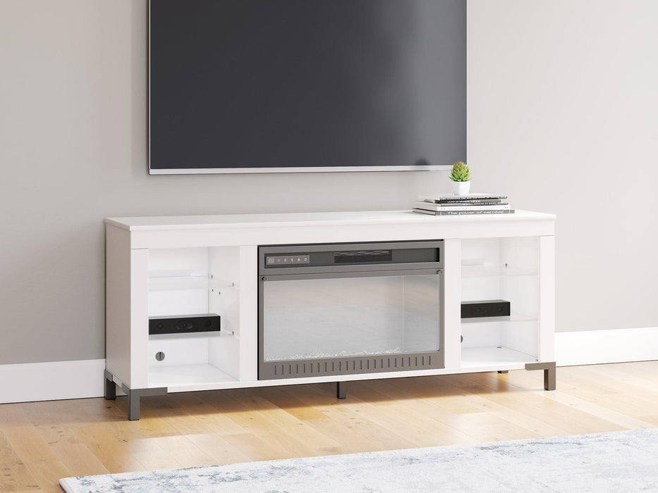 Brollevi 60" TV Stand with Electric Fireplace - Inland Furniture (San Bernardino, CA)