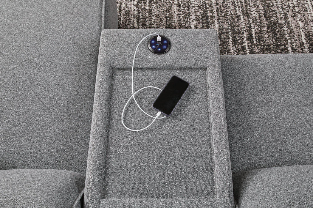 Modmax Power Reclining Sectional with Chaise - Inland Furniture (San Bernardino, CA)