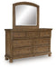 Feddinger Dresser and Mirror - Inland Furniture (San Bernardino, CA)