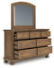 Feddinger Dresser and Mirror - Inland Furniture (San Bernardino, CA)