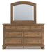 Feddinger Dresser and Mirror - Inland Furniture (San Bernardino, CA)