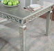 ADALIA Dining Table, Silver - Inland Furniture (San Bernardino, CA)
