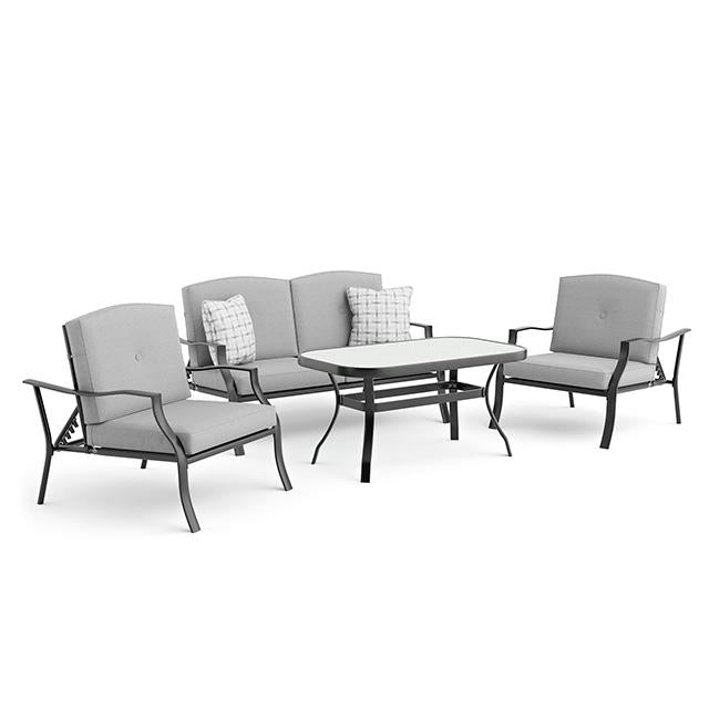 Adele 5 Pc. Conversation Set w/ Adjustable Chairs - Inland Furniture (San Bernardino, CA)