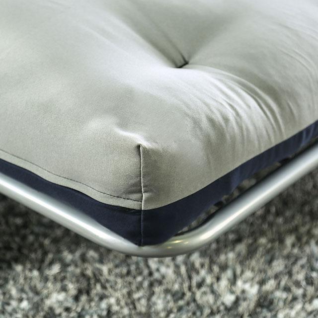 Aksel Black/Red Futon Mattress, Black, Red & Gray - Inland Furniture (San Bernardino, CA)