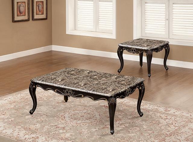 Albacete Coffee Table Walnut & Campage - Inland Furniture (San Bernardino, CA)