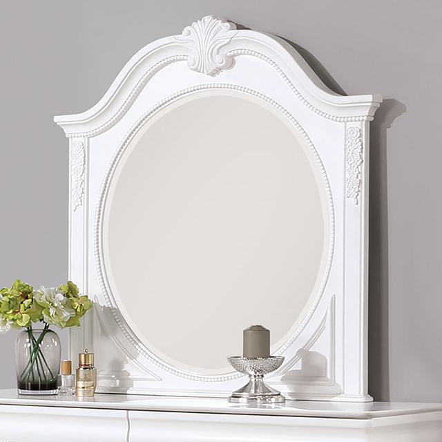 ALECIA Mirror, White - Inland Furniture (San Bernardino, CA)