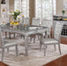 Alena Silver Dining Table - Inland Furniture (San Bernardino, CA)