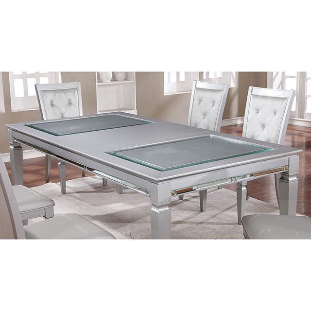 Alena Silver Dining Table - Inland Furniture (San Bernardino, CA)