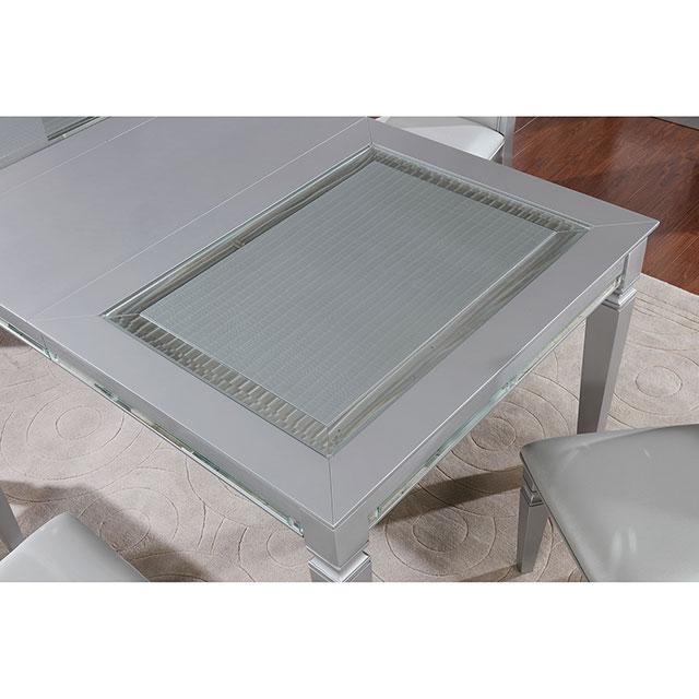Alena Silver Dining Table - Inland Furniture (San Bernardino, CA)