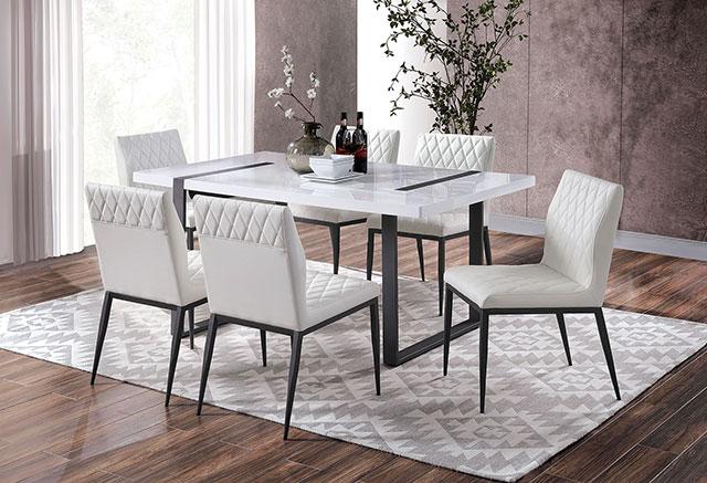 Alessia 7 Pc Dining Table Set - Inland Furniture (San Bernardino, CA)