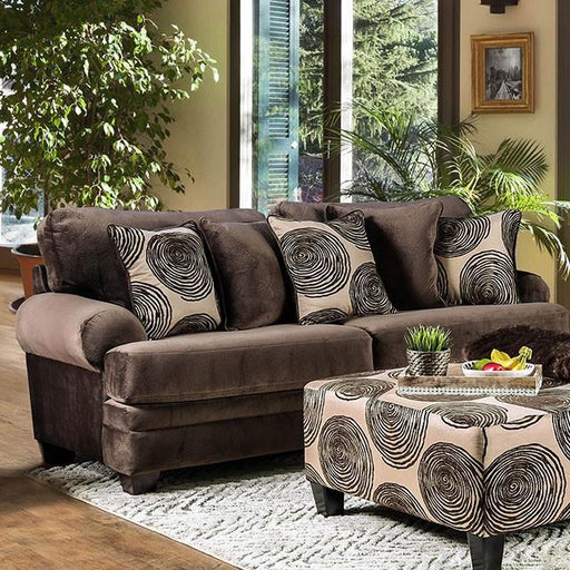Bonaventura Brown Sofa - Inland Furniture (San Bernardino, CA)