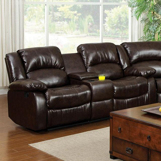 Winslow Love Seat w/ Center Console - Inland Furniture (San Bernardino, CA)