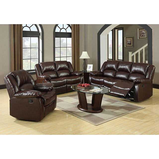 Winslow Love Seat w/ Center Console - Inland Furniture (San Bernardino, CA)