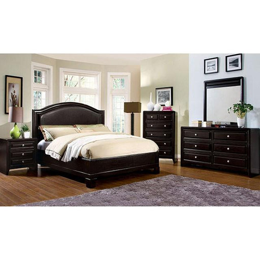 Winsor Espresso E.King Bed - Inland Furniture (San Bernardino, CA)