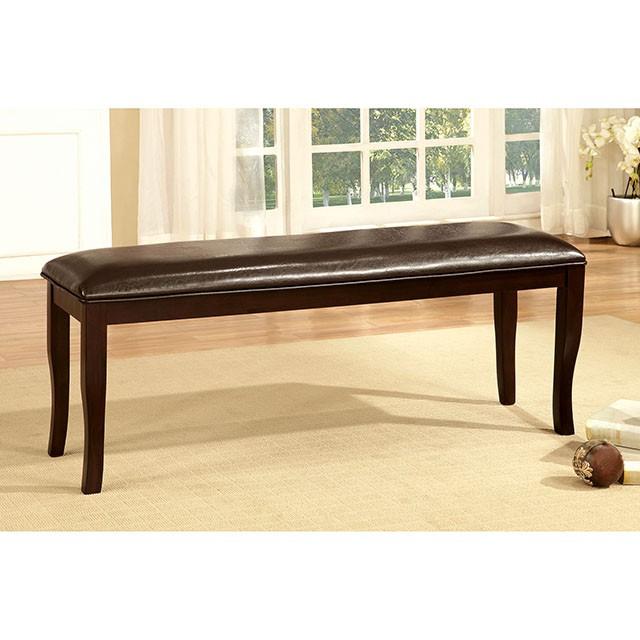 Woodside Dark Cherry/Espresso Bench - Inland Furniture (San Bernardino, CA)
