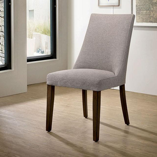 Woodworth Walnut Padded Side Chair (2/CTN) - Inland Furniture (San Bernardino, CA)