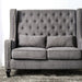 Alicante Love Seat Bench, Gray - Inland Furniture (San Bernardino, CA)