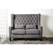Alicante Love Seat Bench, Gray - Inland Furniture (San Bernardino, CA)