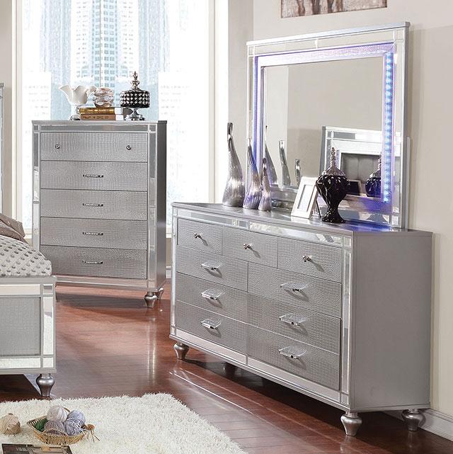 Brachium Silver Dresser - Inland Furniture (San Bernardino, CA)