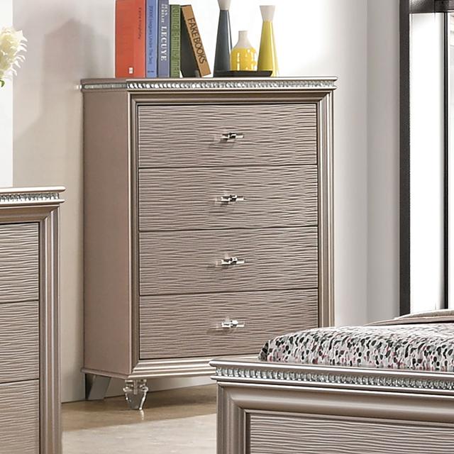 ALLIE Chest Beige & Brown - Inland Furniture (San Bernardino, CA)