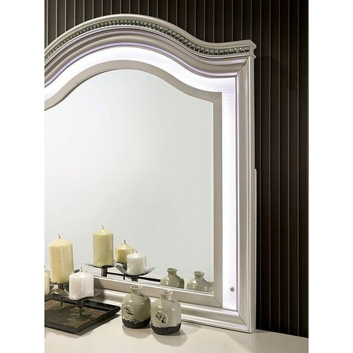 ALLIE Dresser Beige & Rose Gold - Inland Furniture (San Bernardino, CA)