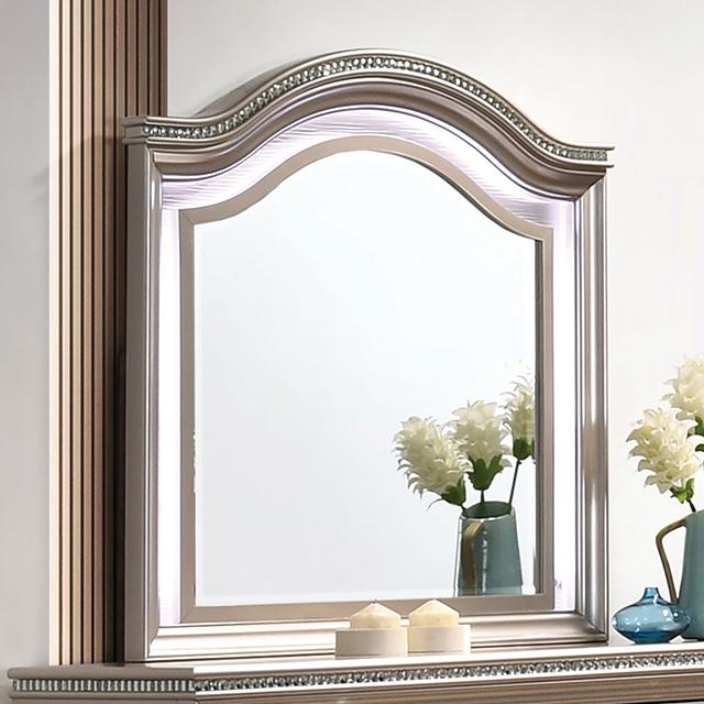 ALLIE Mirror Beige & Rose Gold - Inland Furniture (San Bernardino, CA)