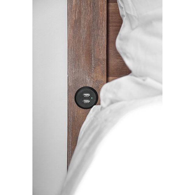 Wynton Weathered Light Oak Cal.King, E.King, & Queen Bed - Inland Furniture (San Bernardino, CA)