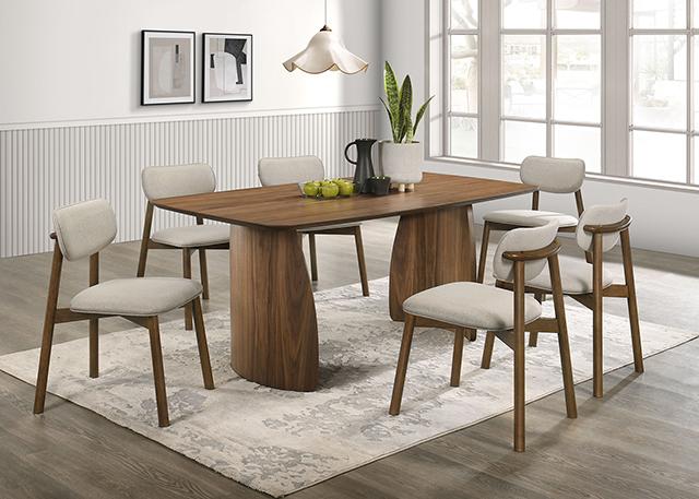 Alnwick 7 Pc Dining Table Set - Inland Furniture (San Bernardino, CA)