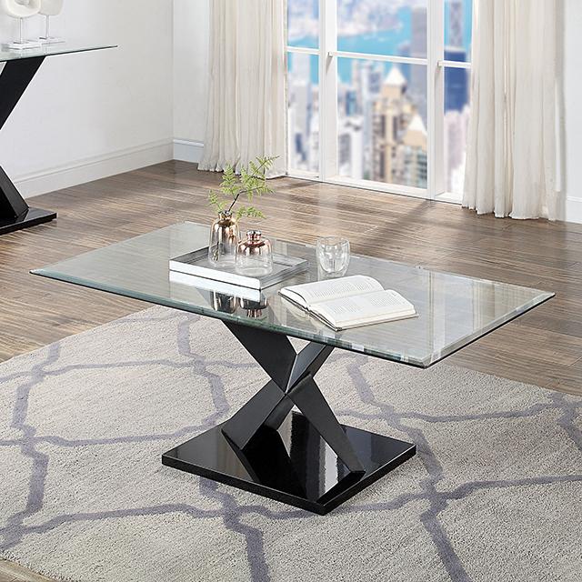 XANTHUS Coffee Table, Black - Inland Furniture (San Bernardino, CA)