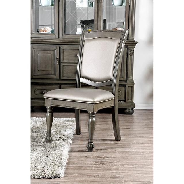 Alpena Gray Side Chair (2/CTN) - Inland Furniture (San Bernardino, CA)