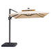 Xico 8 Ft Square Umbrella w/ Double Top w/ LED Light + 37" Large Base - Inland Furniture (San Bernardino, CA)