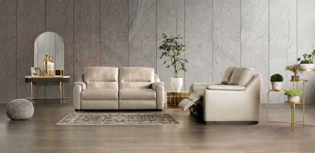 ALTAMURA Power Sofa, Gray & Beige - Inland Furniture (San Bernardino, CA)