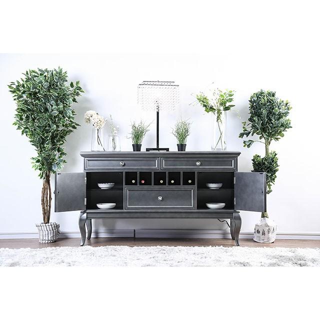 Amina Gray Server - Inland Furniture (San Bernardino, CA)