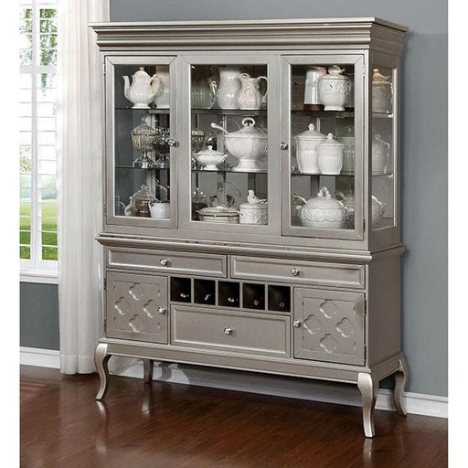 Amina Champagne Hutch & Buffet - Inland Furniture (San Bernardino, CA)