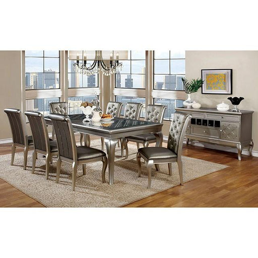 AMINA Champagne Side Chair (2/CTN) - Inland Furniture (San Bernardino, CA)