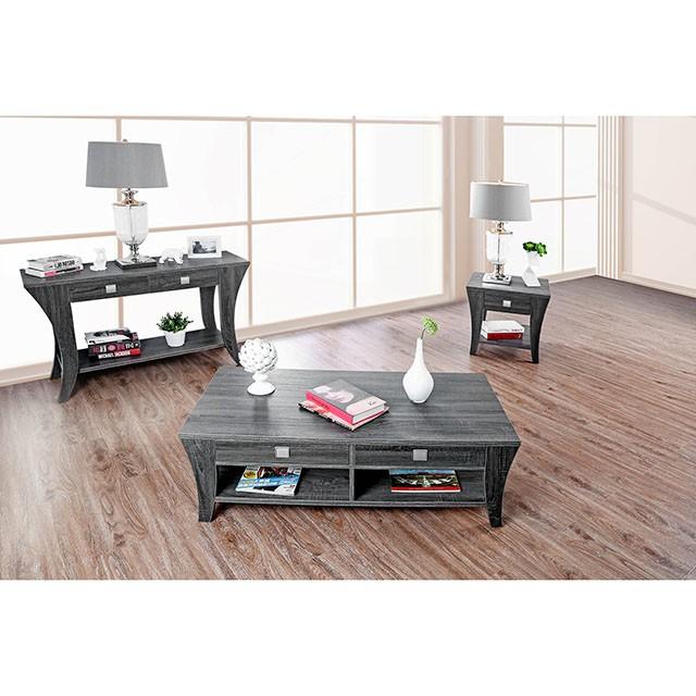 Amity Gray Sofa Table - Inland Furniture (San Bernardino, CA)