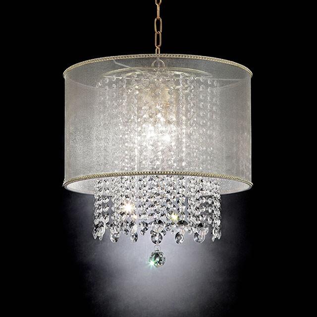 Ana Gold Ceiling, Floor & Table Lamp - Inland Furniture (San Bernardino, CA)