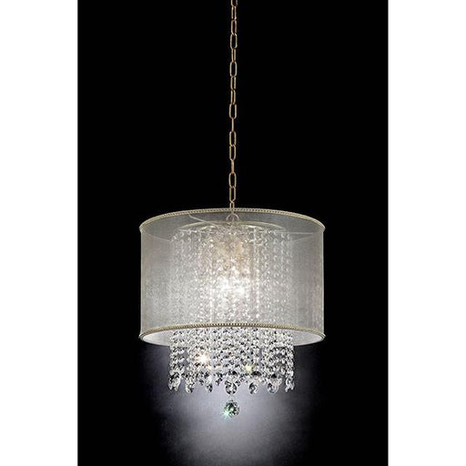 Ana Gold Ceiling, Floor & Table Lamp - Inland Furniture (San Bernardino, CA)
