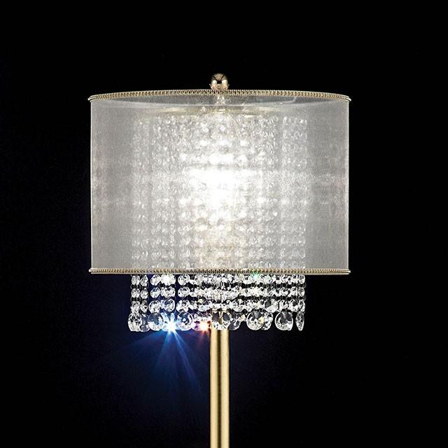 Ana Gold Ceiling, Floor & Table Lamp - Inland Furniture (San Bernardino, CA)