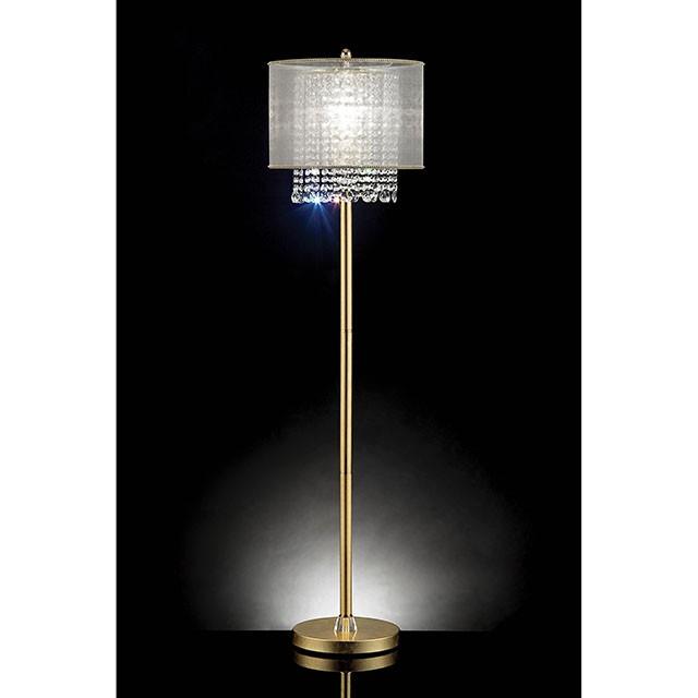 Ana Gold Ceiling, Floor & Table Lamp - Inland Furniture (San Bernardino, CA)