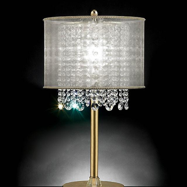 Ana Gold Ceiling, Floor & Table Lamp - Inland Furniture (San Bernardino, CA)