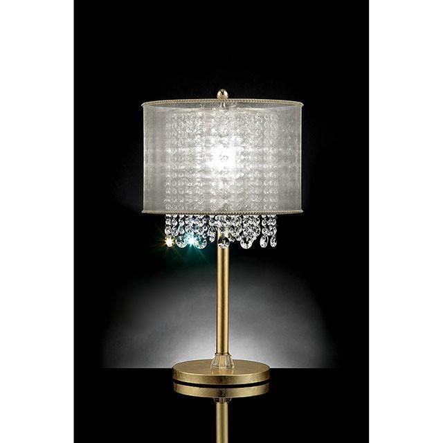 Ana Gold Ceiling, Floor & Table Lamp - Inland Furniture (San Bernardino, CA)