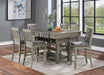 ANAYA Counter Ht. Table, Gray - Inland Furniture (San Bernardino, CA)